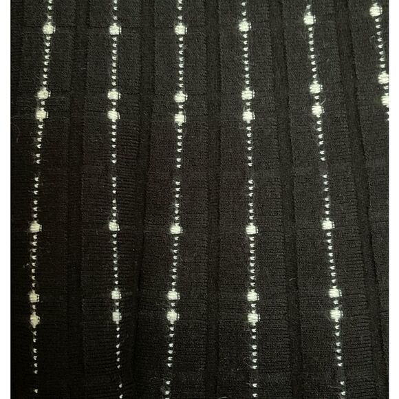 41 Hawthorn A-Line V-Neck Black and White Midi Dress - Picture 4 of 7